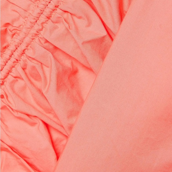 Ulla Johnson Lorna Ruched Cotton-poplin Blouse - Pink - Picture 6 of 8